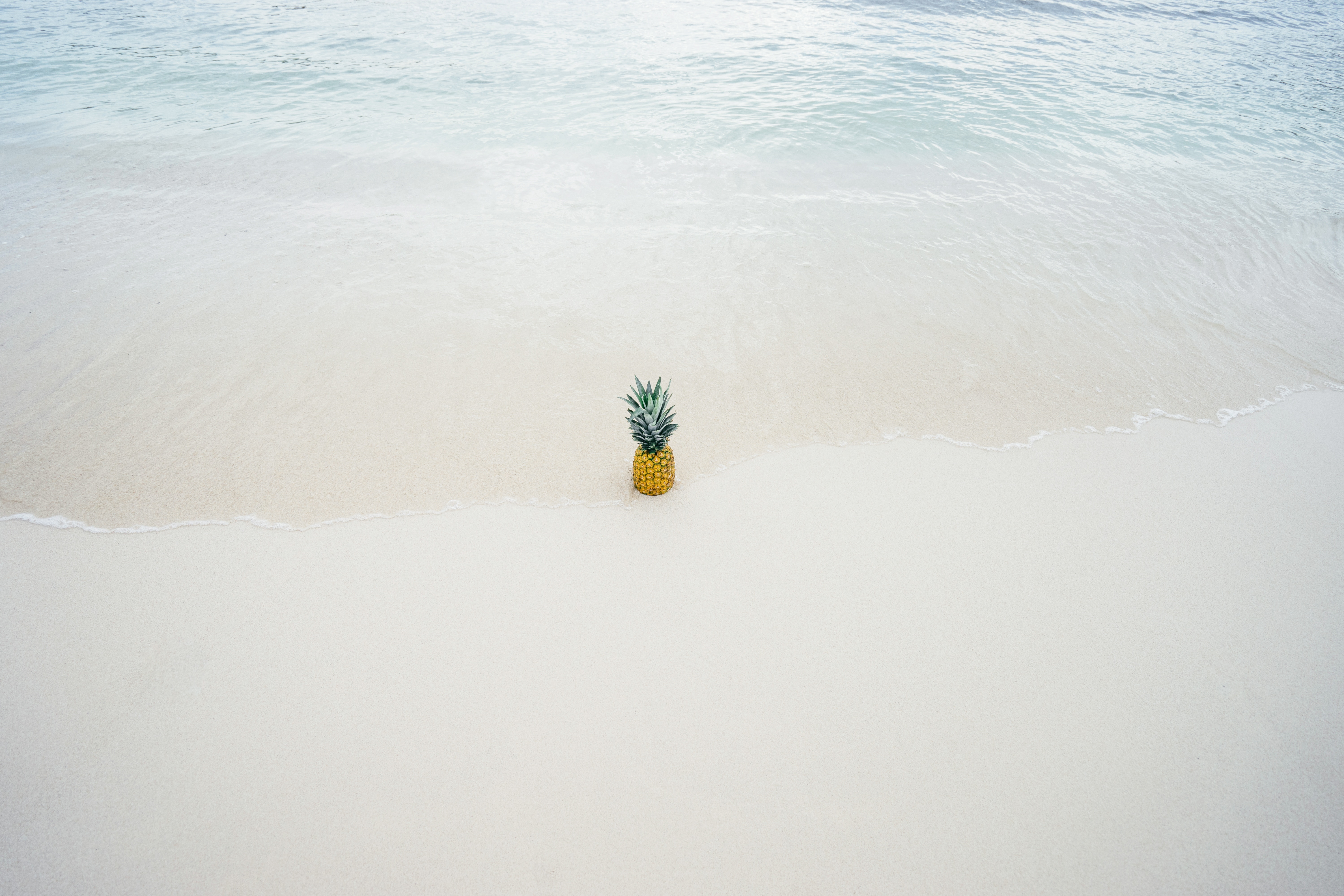 pineapple, creative, beach,